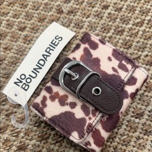 No Boundaries Brown and Cream Patterned Wallet